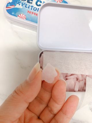 [아이스칩스] 무설탕 비건 자일리톨 캔디 7종 2개기준 — 5점을 준 리뷰어가 2021년 7월 올린 사용 사진