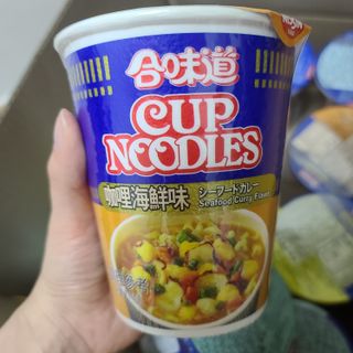 NISSIN 닛신 컵누들  4종 - 씨푸드오리지날, 씨푸드 스파이시, 씨푸드 커리, 씨푸드 XO소스 — 5점을 준 리뷰어가 2021년 12월 올린 사용 사진
