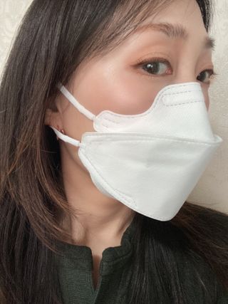 포그프리 김서림방지 마스크 KF94 10매 — 5점을 준 리뷰어가 2022년 1월 올린 사용 사진