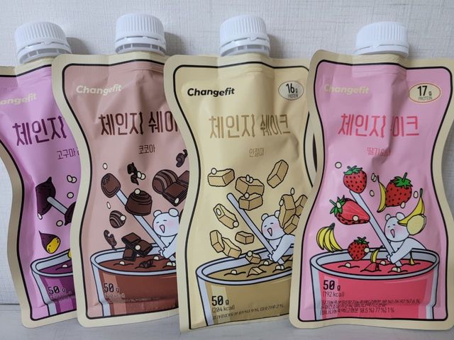 체인지 쉐이크 4종 리뷰 사진