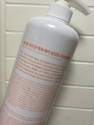 프리[닥터문] 유산균 락토케어 질경초 여성청결제 1000ml (젤타입) — 5점을 준 리뷰어가 2022년 6월 올린 사용 사진