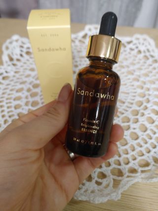 스킨큐어 산다화 비타민c 화이트닝 에센스 30ml — 5점을 준 리뷰어가 2022년 2월 올린 사용 사진