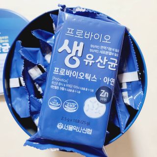 서울약사신협_프로바이오생유산균_2.5G x 100포 — 5점을 준 리뷰어가 2021년 6월 올린 사용 사진