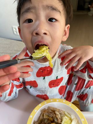 셰프애찬 단호박 백김치 1kg — 5점을 준 리뷰어가 2022년 10월 올린 사용 사진
