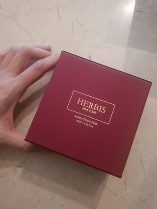 약손명가코스메틱 헤르비스 아로마 크림팩 50ml — 5점을 준 리뷰어가 2021년 2월 올린 사용 사진