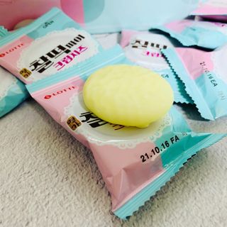 롯데제과 찰떡파이 크림치즈 — 4.5점을 준 리뷰어가 2021년 5월 올린 사용 사진