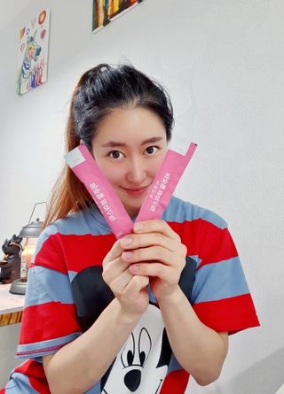 필리브 비주얼 브이스틱 — 5점을 준 리뷰어가 2021년 6월 올린 사용 사진