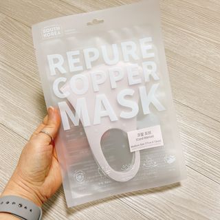 [에이블밤부] 리퓨어 쿠퍼 마스크 10color — 4.5점을 준 리뷰어가 2021년 2월 올린 사용 사진