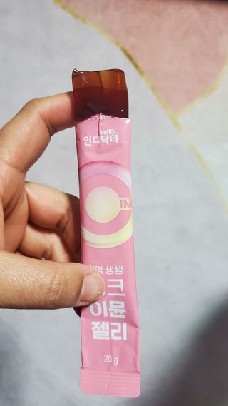 [인디닥터] 면역 생생 핑크 이뮨 젤리 — 5점을 준 리뷰어가 2022년 4월 올린 사용 사진
