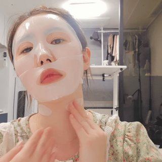 블로그 [웰더마] 프리미엄 사파이어 콜라겐 임팩트 피팅 마스크(4매입/1BOX) — 5점을 준 리뷰어가 2025년 4월 올린 사용 사진