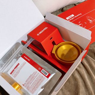 메디필 레드 락토 콜라겐 모델링 팩 — 4점을 준 리뷰어가 2021년 3월 올린 사용 사진