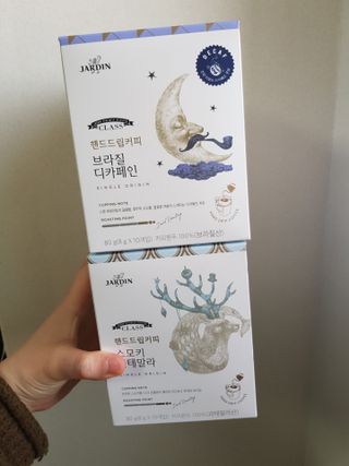 (주)쟈뎅 쟈뎅 클래스 핸드 드립 커피 10P 2종_디카페인 1종+랜덤 플레이버 1종 — 5점을 준 리뷰어가 2021년 4월 올린 사용 사진