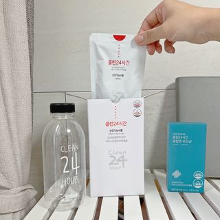 클린24시간 1BOX(5포) + 전용보틀(500ml) — 5점을 준 리뷰어가 2023년 6월 올린 사용 사진