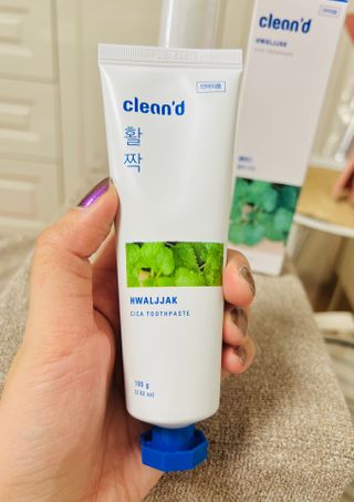 주식회사 클린디 [클린디]🌿민트향으로 상쾌하게, 단짝가글 + 맞춤 칫솔 + 치약 세트🦷 — 4점을 준 리뷰어가 2021년 12월 올린 사용 사진
