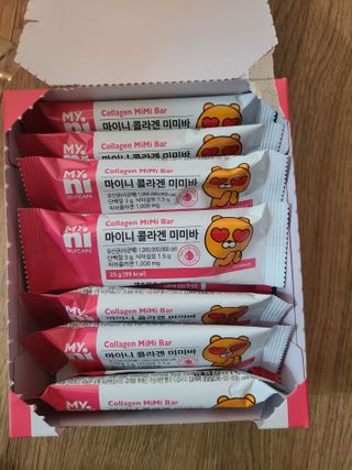 일동제약 마이니 마이니 늘씬날씬 콜라겐 세트 — 5점을 준 리뷰어가 2021년 2월 올린 사용 사진