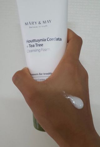 마리엔메이 센서티브 수딩 젤 크림 + 어성초 티트리 추출물 세럼 + 어성초 티트리 모공 클렌징 폼 — 5점을 준 리뷰어가 2021년 8월 올린 사용 사진