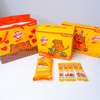 광동생활건강 [광동] 비타500데일리스틱  ★빼빼로데이★ 30포+70포+ 뚱랑이스티커+빼빼로+쇼핑백 — 5점을 준 리뷰어가 2022년 11월 올린 사용 사진