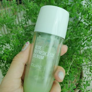 김정문알로에 큐어 큐어 알로에 리프레쉬 젤리 세럼, 큐어 알로에 하이드로 젤리 크림 — 5점을 준 리뷰어가 2021년 2월 올린 사용 사진