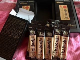 [광동제약] 광동 광옥고 홍삼 본 30포+쇼핑백 증정 — 5점을 준 리뷰어가 2021년 12월 올린 사용 사진