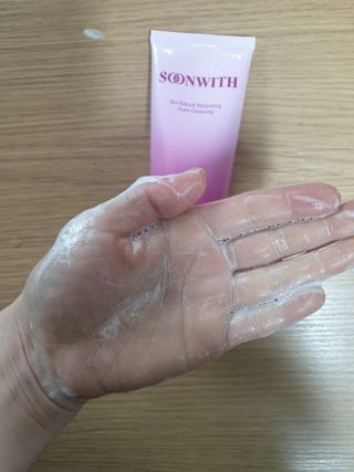 SOONWITH 바이오 내추럴 리프레싱 폼클렌징 — 2.5점을 준 리뷰어가 2021년 2월 올린 사용 사진