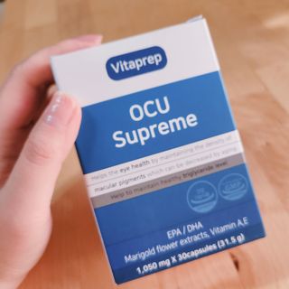 뉴트리션팩토리 비타프렙 오큐슈프림 루테인 오메가3 1050mg — 4점을 준 리뷰어가 2021년 10월 올린 사용 사진