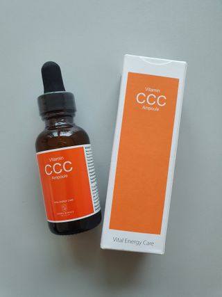더마 사이언스 비타민 CCC 앰플 기미 브라이트닝 세럼 30ml — 5점을 준 리뷰어가 2021년 8월 올린 사용 사진