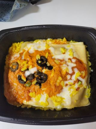 직탁 식단관리 3종 도시락 (두부 라자냐 라구빠에야, 두부로제 미트볼파스타, 닭탕수 직화 짜장 두부면) — 5점을 준 리뷰어가 2022년 6월 올린 사용 사진