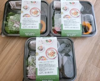 참살이도시락 작심삼일 샐러드도시락 3개 맛보기 새벽배송 또는 택배배송 — 5점을 준 리뷰어가 2021년 8월 올린 사용 사진