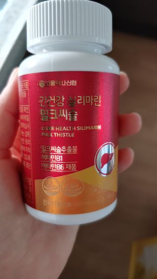서울약사신협 간건강 실리마린 밀크씨슬 800mg, 60정 — 5점을 준 리뷰어가 2021년 10월 올린 사용 사진