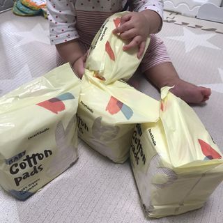 디어엘로디 오가닉 무표백 건티슈 — 5점을 준 리뷰어가 2022년 9월 올린 사용 사진