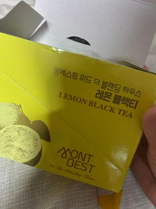 몽베스트 위드더 블랜딩 하우스 _레몬 블랙티 — 4점을 준 리뷰어가 2023년 1월 올린 사용 사진
