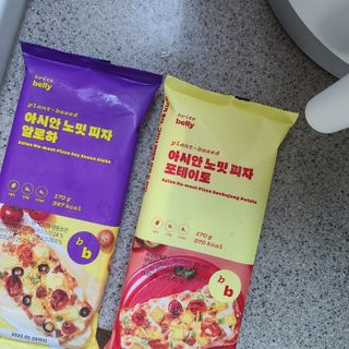 브라잇벨리 비건피자 [노밋피자알로하 & 노밋피자포테이토] 2가지맛 — 4점을 준 리뷰어가 2022년 7월 올린 사용 사진