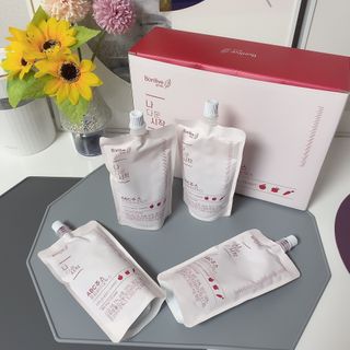12월 15일 출시, 건강기능식품 브랜드 본리브 나 다운 시작 제품 3종 — 5점을 준 리뷰어가 2021년 2월 올린 사용 사진