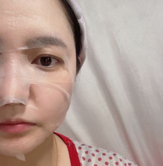 세뚜아(Cettua) [세뚜아] 모이스처 밸런싱 페이셜 마스크 Cettua Moisture Balancing Facial Mask 5매 — 5점을 준 리뷰어가 2023년 12월 올린 사용 사진