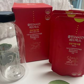 클린24시간 레드박스 1BOX(5포) + 전용보틀(500ml) — 5점을 준 리뷰어가 2024년 1월 올린 사용 사진