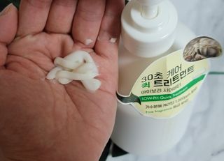 멈칫(MUMCHIT) 멈칫 단백질 퀵트리트먼트 — 4점을 준 리뷰어가 2022년 1월 올린 사용 사진