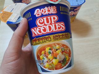 NISSIN 닛신 컵누들  4종 - 씨푸드오리지날, 씨푸드 스파이시, 씨푸드 커리, 씨푸드 XO소스 — 5점을 준 리뷰어가 2022년 12월 올린 사용 사진