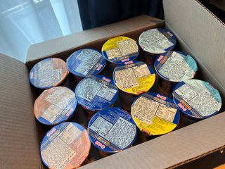 NISSIN 닛신 컵누들  4종 - 씨푸드오리지날, 씨푸드 스파이시, 씨푸드 커리, 씨푸드 XO소스 — 5점을 준 리뷰어가 2021년 12월 올린 사용 사진