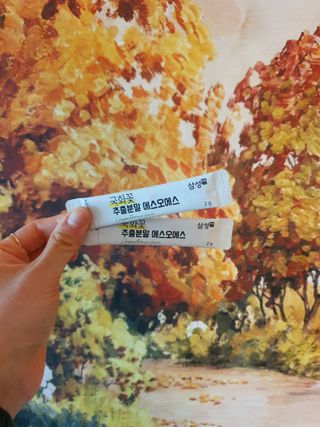 체인미 국화꽃 추출분말 에스오에스 곡류효소 과일채소 17종 혼합 분말 스틱 — 4점을 준 리뷰어가 2021년 11월 올린 사용 사진