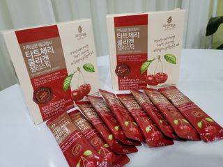 자연에온 가득담은 몽모랑시 타트체리 콜라겐 젤리스틱 — 5점을 준 리뷰어가 2021년 1월 올린 사용 사진