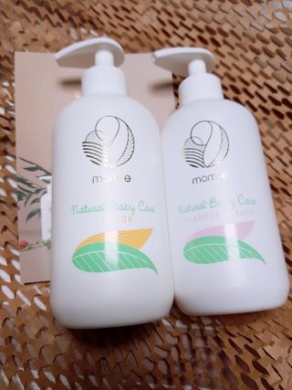 mom e 맘이 내추럴 베이비 케어 샴푸앤바스+로션 — 4점을 준 리뷰어가 2021년 1월 올린 사용 사진