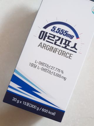 자연에온 아르긴포스 L-아르기닌 5555mg 스틱 15개입 1박스 — 5점을 준 리뷰어가 2021년 5월 올린 사용 사진