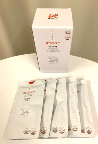 클린24시간 1BOX(5포) + 전용보틀(500ml) — 5점을 준 리뷰어가 2023년 7월 올린 사용 사진