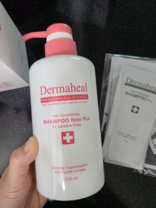 더마힐 헤어 컨디셔닝 샴푸 릴렉스 500ml — 5점을 준 리뷰어가 2021년 1월 올린 사용 사진