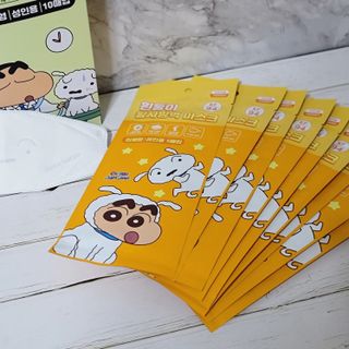[숨그림]  덴탈마스크 짱구 우리아이 그리고 내가 쓰는 믿을수있는 케릭터 마스크  16종 — 5점을 준 리뷰어가 2021년 11월 올린 사용 사진