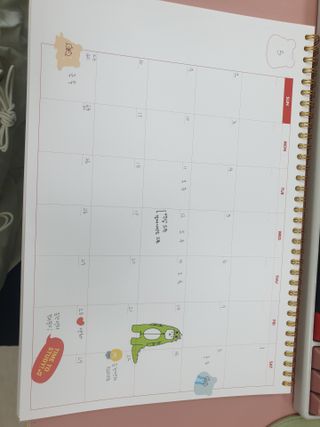 리훈 곰부 체크리스트+ 곰부 리무버블스티커 1장 — 5점을 준 리뷰어가 2021년 5월 올린 사용 사진