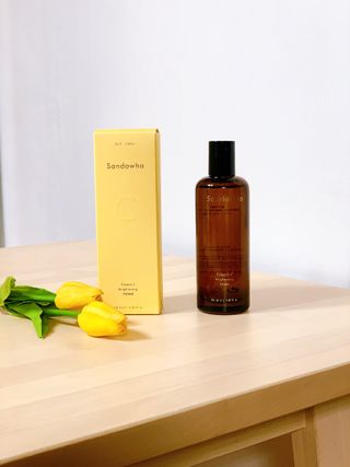 스킨큐어 산다화 비타민c 화이트닝 토너 150ml — 5점을 준 리뷰어가 2022년 1월 올린 사용 사진
