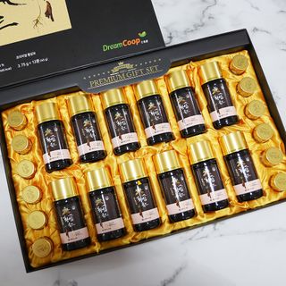 서울약사신협_프리미엄황삼골드_3.75g x 12환+75mgx12병 — 5점을 준 리뷰어가 2021년 2월 올린 사용 사진