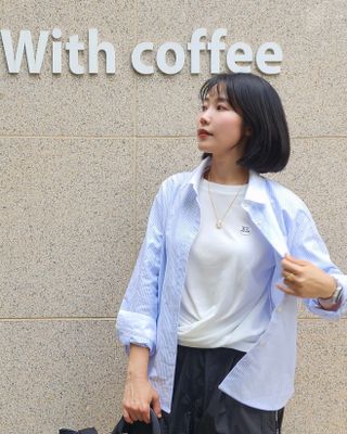 더그린랩 WOMEN TWIST MODAL SHORT SLEEVE — 5점을 준 리뷰어가 2023년 6월 올린 사용 사진