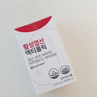 [리노브] 4세대 활성엽산 액티폴릭 270mg x 30정 — 5점을 준 리뷰어가 2022년 9월 올린 사용 사진
